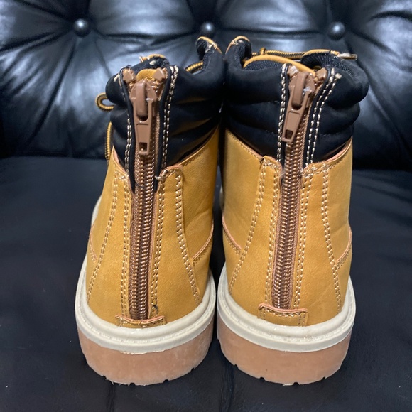 Urban groove hip hop work boots unisex womens 7 Mens 5 brown lace up NWOT - Picture 4 of 6